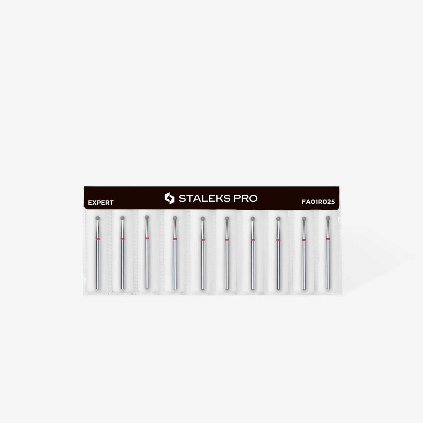 Punta diamantata a sfera, rosso, diametro punta 2.5 mm