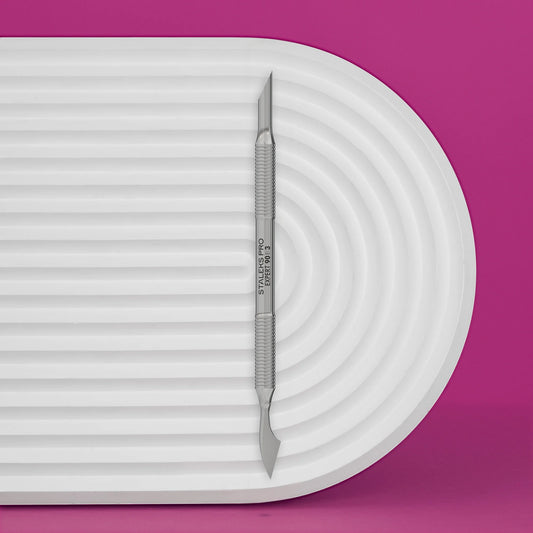 Spatola per manicure (pusher obliquo + ascia) EXPERT 90 TYPE 3