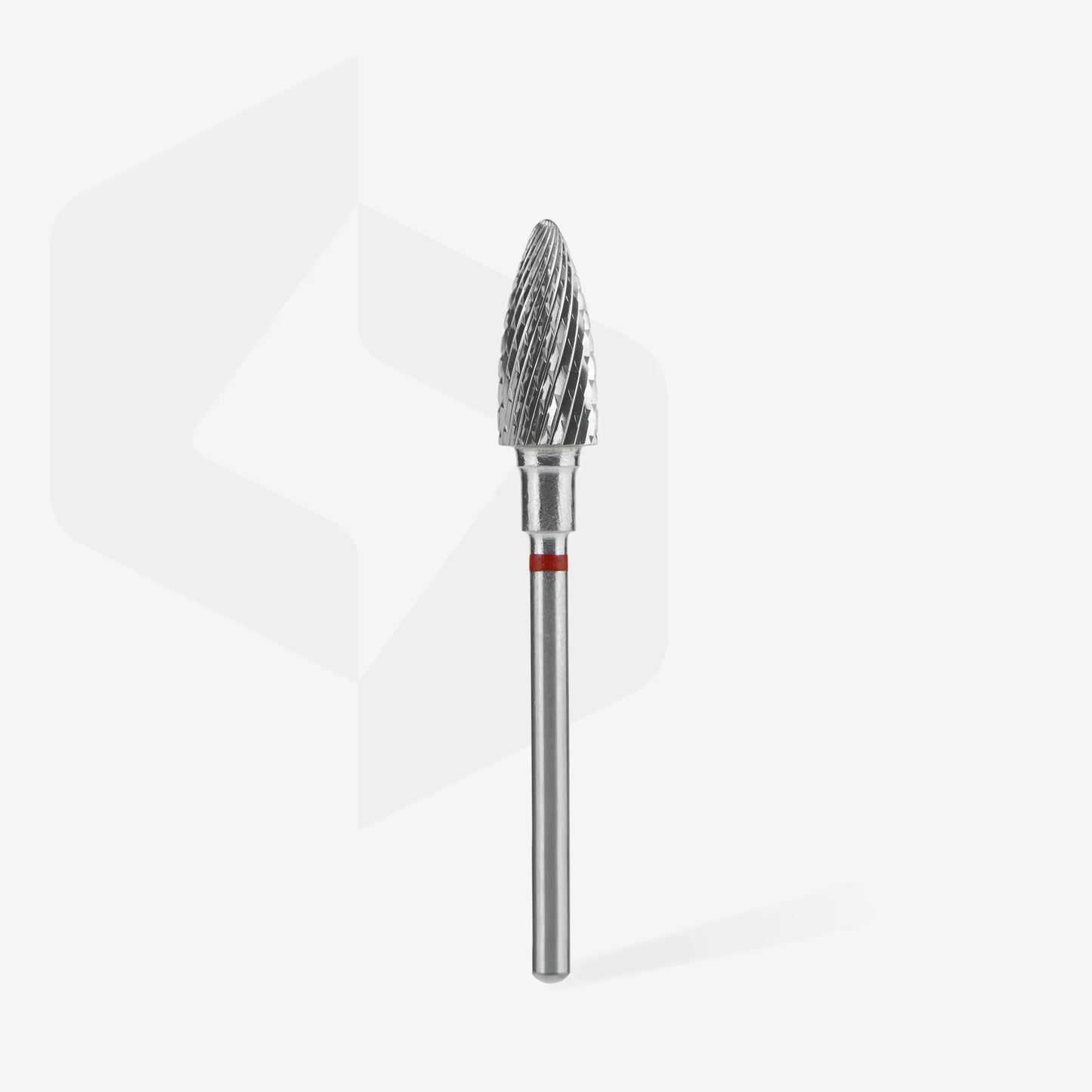 Punta fresa a forma di pigna in metallo duro, rossa EXPERT, diametro 6 mm / parte lavorante 14 mm