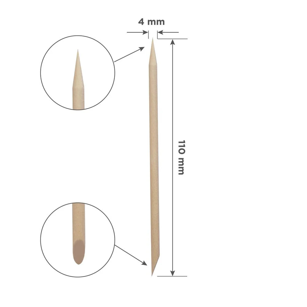 Bastoncino d’arancio per manicure STALEKS PRO, in legno 110 mm
