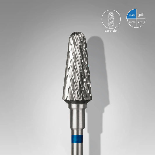 Punta carbide tronco, blu, diametro 6 mm - lunghezza punta 14 mm