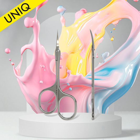 Forbici professionali per cuticole "Asymmetric" UNIQ 30 TYPE 4