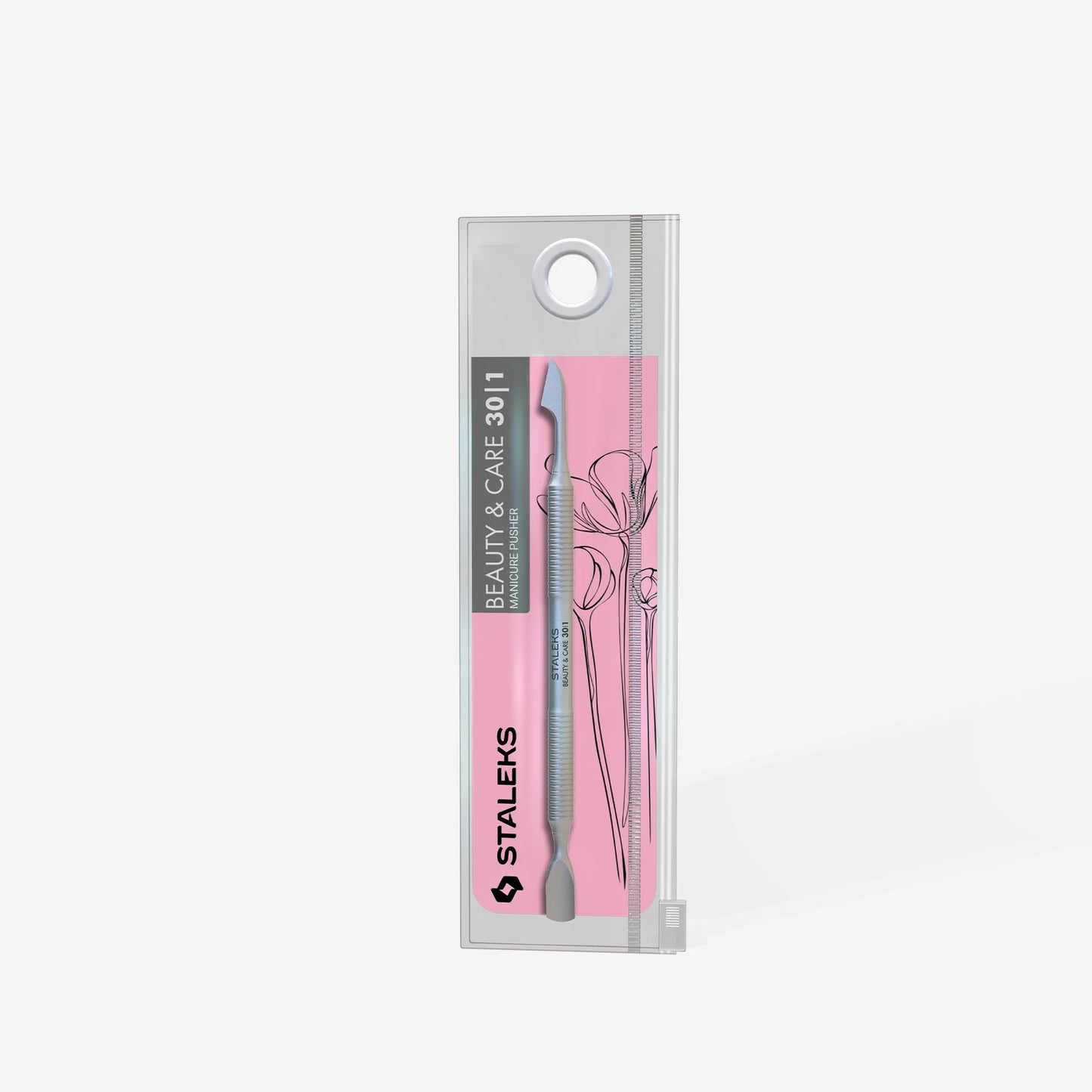 Spatola per manicure (pusher arrotondato + ascia) BEAUTY & CARE 30 TYPE 1