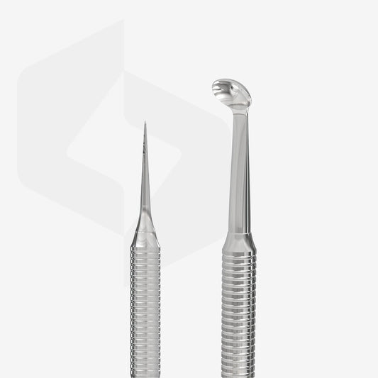 Cucchiaio per cosmetologia (Uno piccolo + ago di Vidal) EXPERT 21 TYPE 4