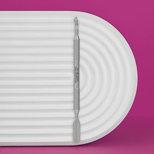 Spatola per manicure (pusher largo arrotondato + lama piegata) EXPERT 30 TYPE 4.2