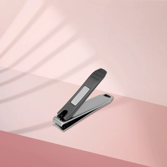 Tagliaunghie con manico nero opaco e lima (piccolo)