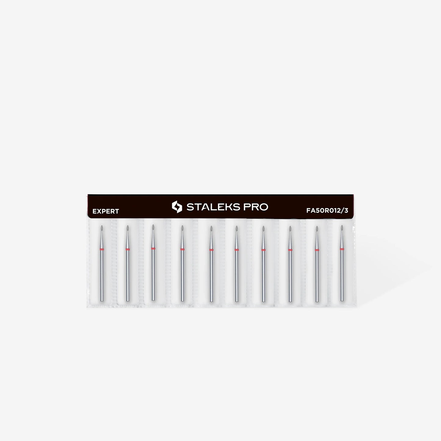 Punta diamantata gemma, rosso, diametro 1.2 mm - lunghezza punta 3 mm