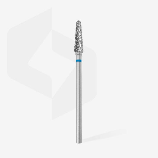 Punta carbide tronco, blu, diametro 4 mm - lunghezza punta 13 mm
