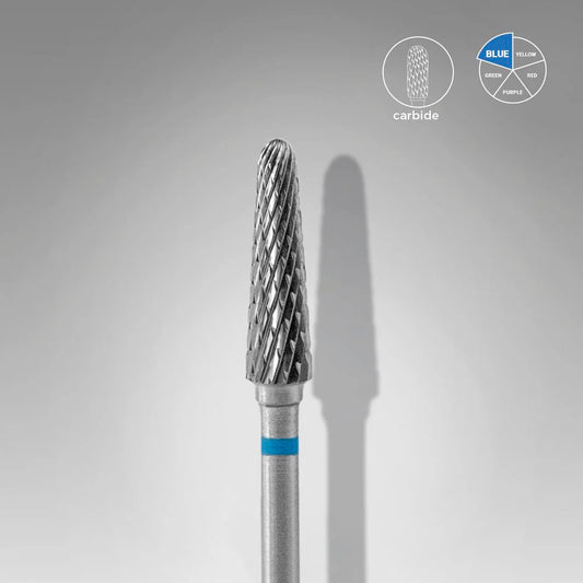 Punta carbide tronco, blu, diametro 4 mm - lunghezza punta 13 mm