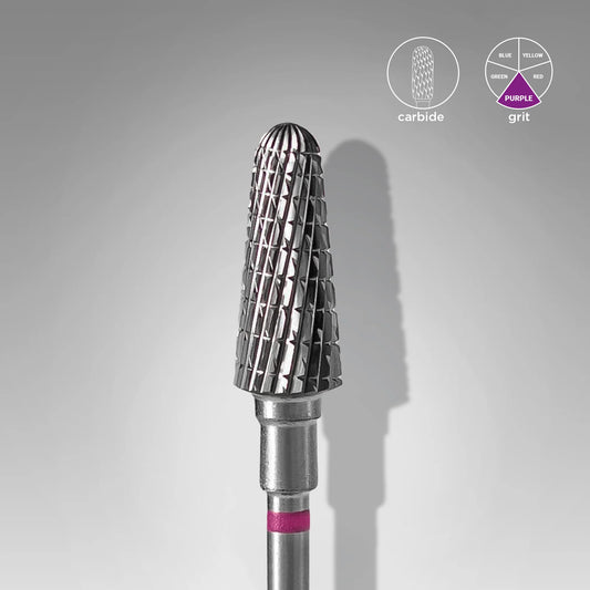 Punta carbide tronco, viola, diametro 6 mm - lunghezza punta 14 mm