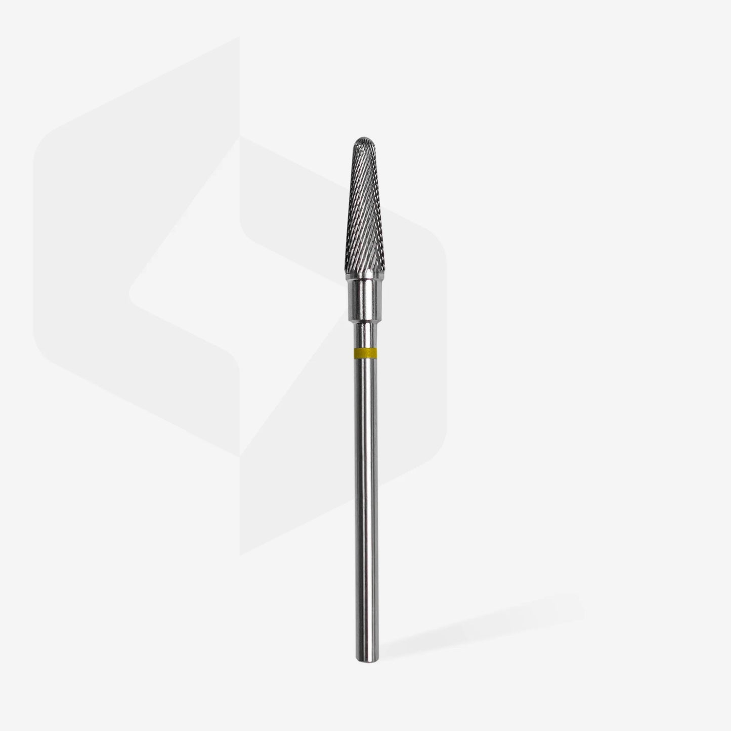 Punta carbide tronco, grana super fine giallo, diametro 4 mm - lunghezza punta 13 mm
