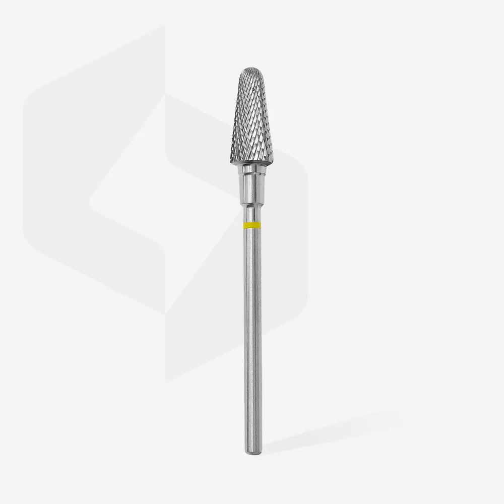 Punta carbide tronco, super fine giallo, diametro 6 mm - lunghezza punta 14 mm