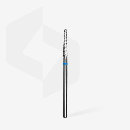 Punta carbide cono, blu, diametro 2.3 mm - lunghezza punta 14 mm
