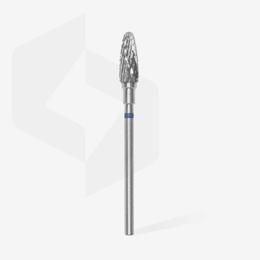 Punta carbide conica, blu, diametro 5 mm - lunghezza punta 13 mm