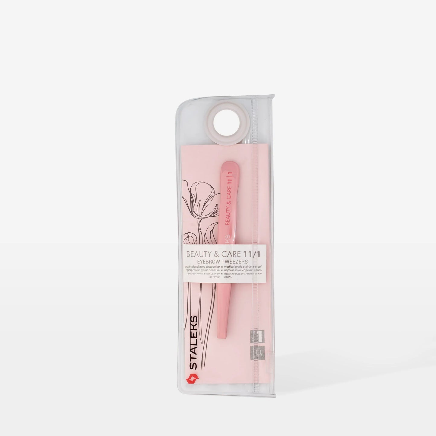 Pinzetta per sopracciglia BEAUTY & CARE 11 TIPO 1 (bordi larghi e dritti)