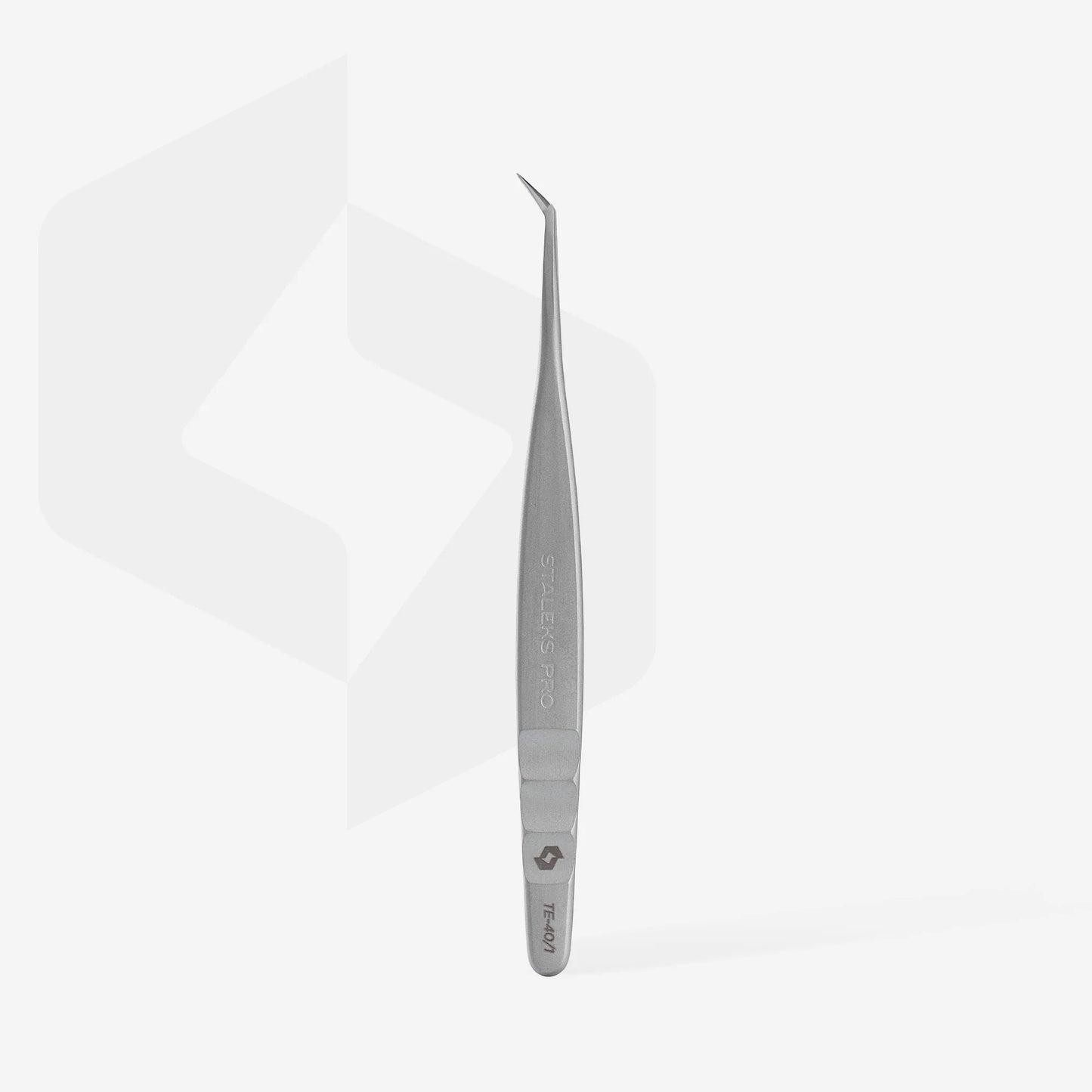 Pinzetta professionale per ciglia EXPERT 40 TIPO 1 (a forma di L, 50')