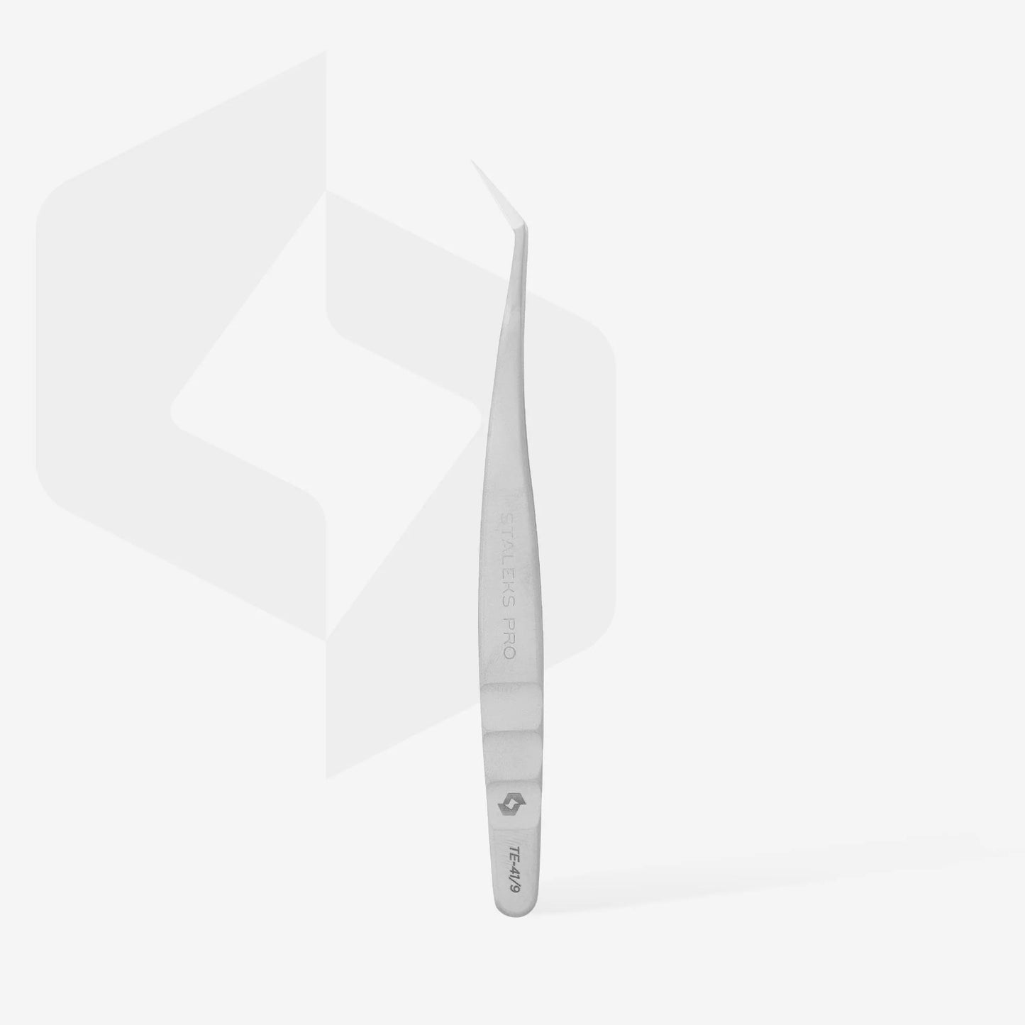 Pinzetta professionale per ciglia EXPERT 41 TIPO 9 (a forma di L, 35')