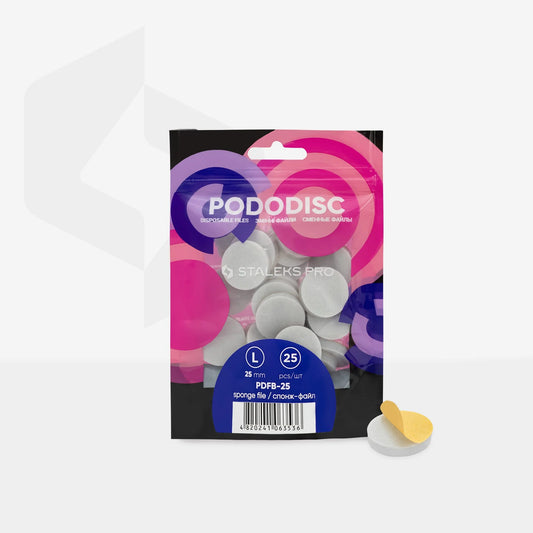 File di spugna per PODODISC disco pedicure STALEKS PRO L (25 pezzi)