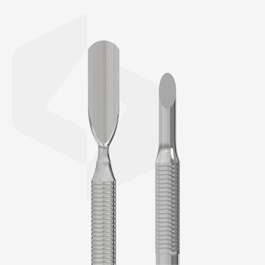 Spatola per manicure (pusher obliquo + pusher largo arrotondato) EXPERT 90 TYPE 2