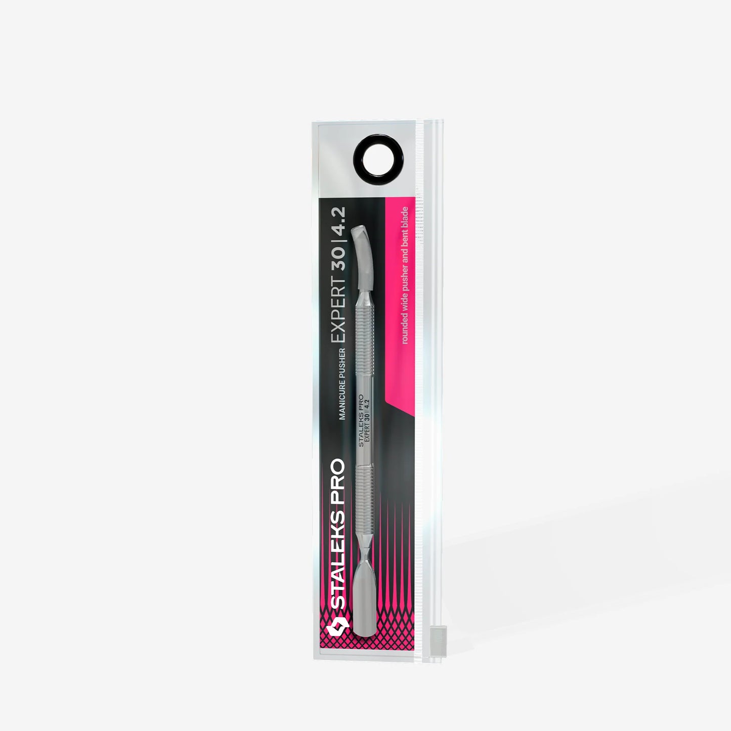 Spatola per manicure (pusher largo arrotondato + lama piegata) EXPERT 30 TYPE 4.2