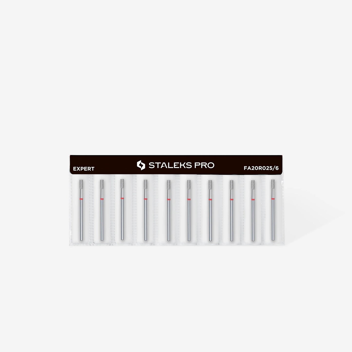 Punta diamantata cilindro, rosso, diametro 2.5 mm - lunghezza punta 6 mm