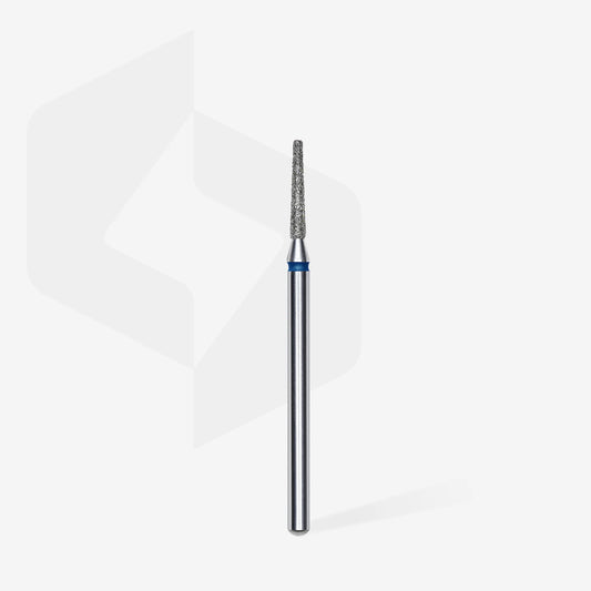Punta diamantata tronco, blu, diametro 1.6 mm - lunghezza punta 10 mm