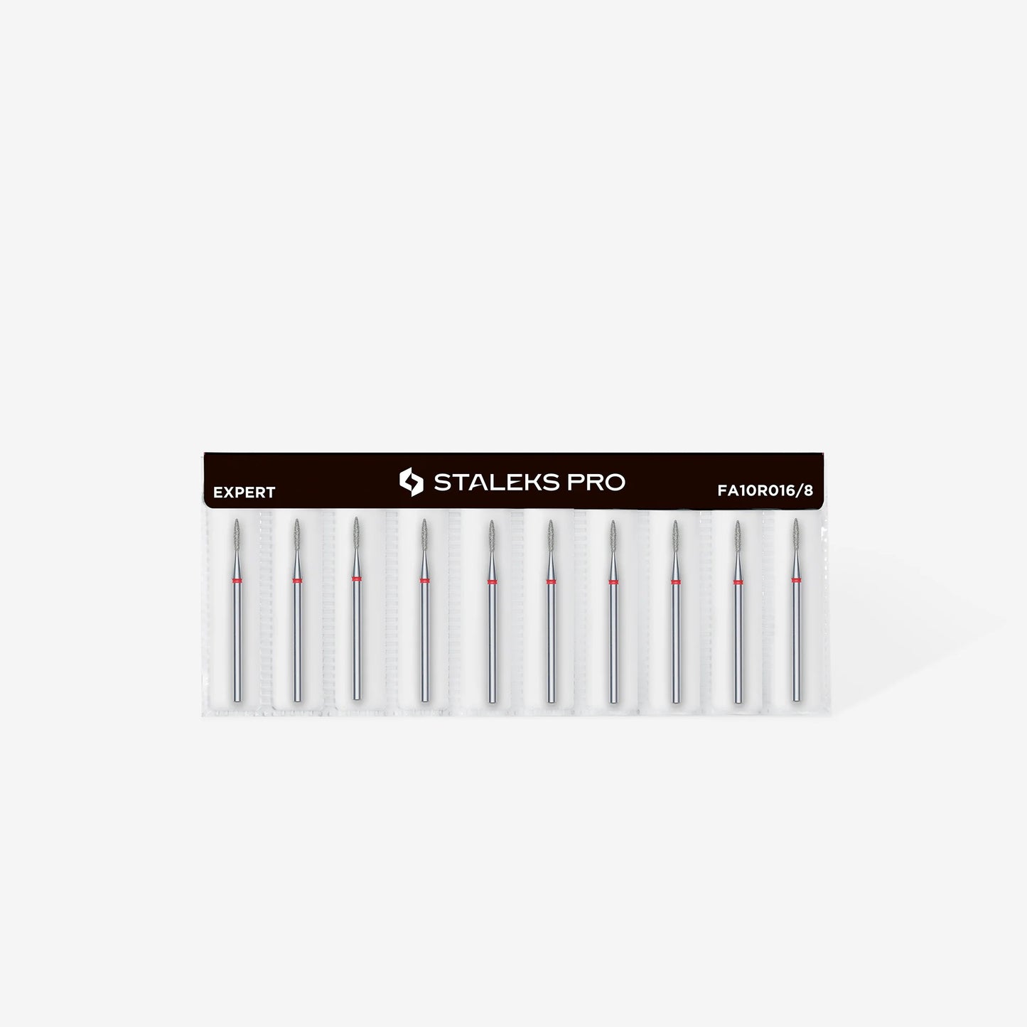 Punta diamantata fiamma, rosso, diametro 1.6 mm - lunghezza punta 8 mm