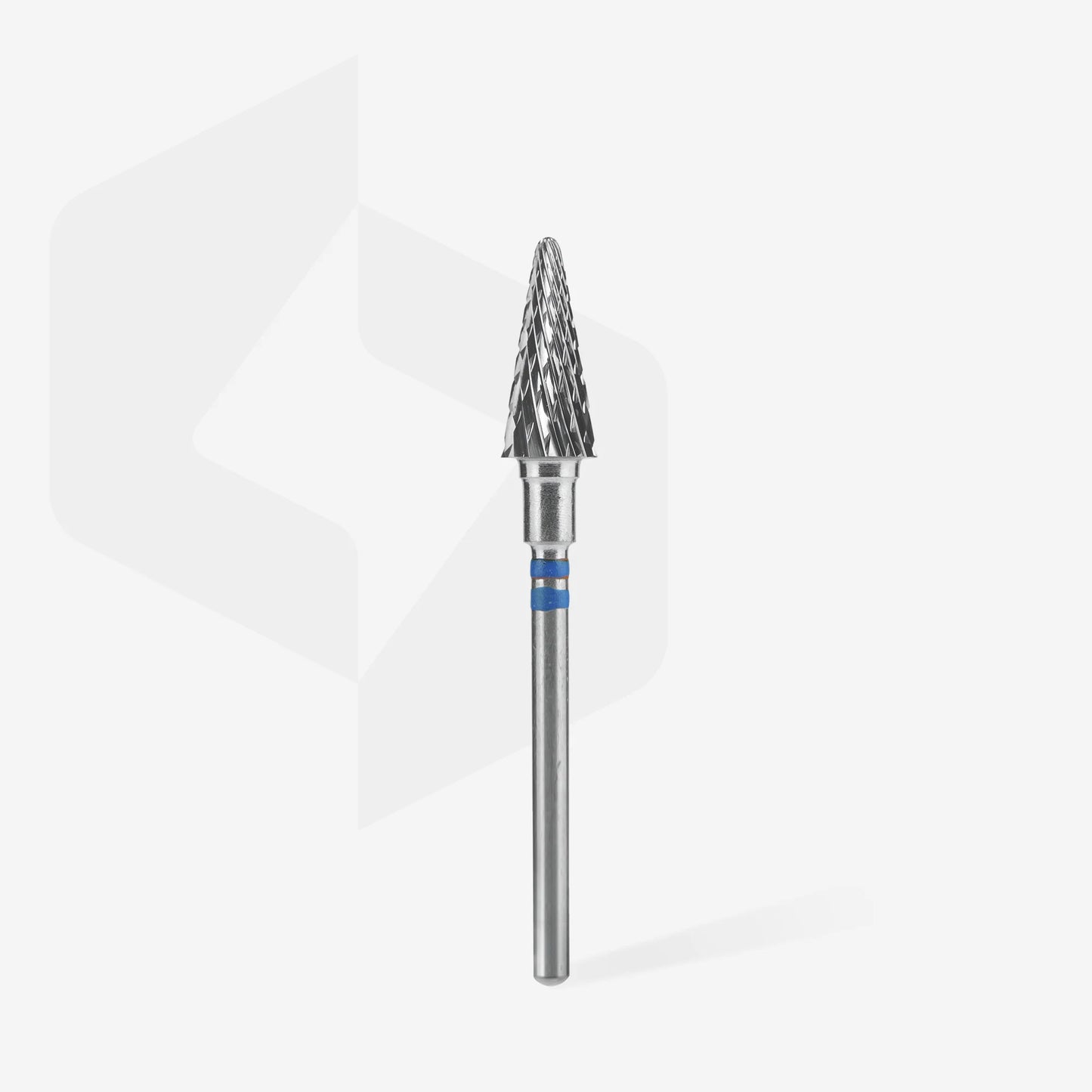 Punta fresa pre mancini a forma di cono in metallo duro, blu EXPERT, diametro 6 mm / parte lavorante 14 mm