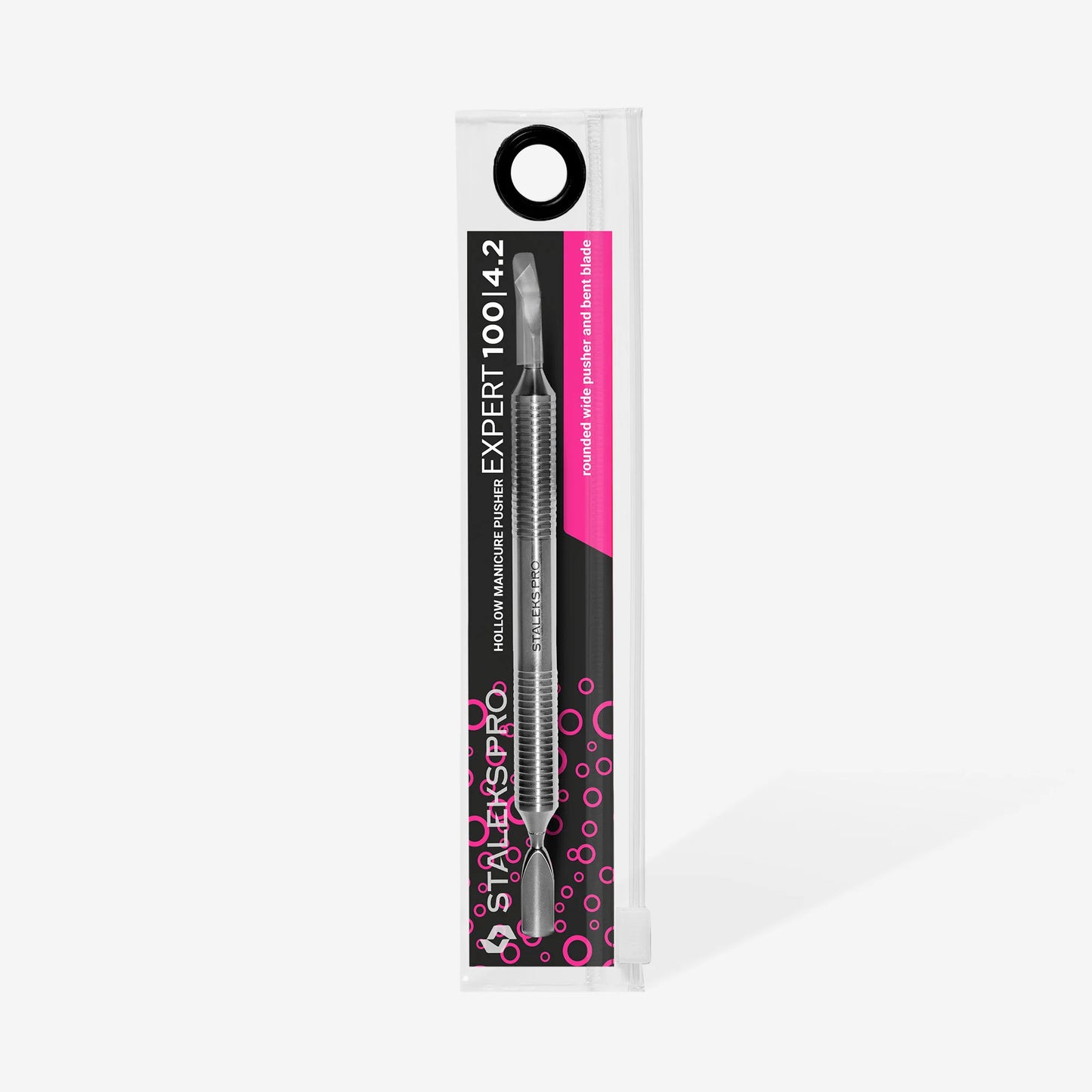 Cava spatola per manicure EXPERT 100 TYPE 4.2 (pusher arrotondato + lama piegata)