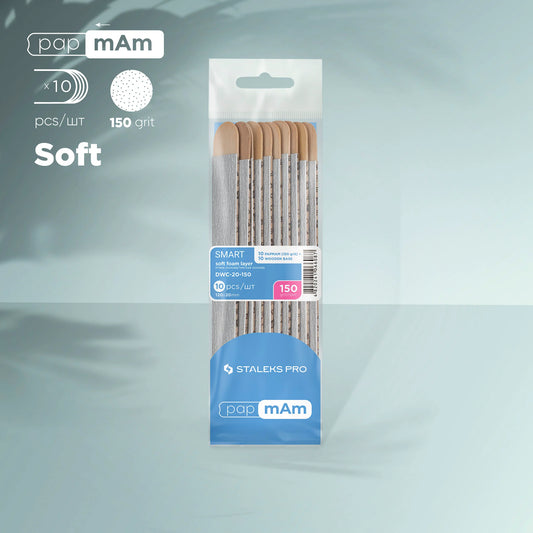 Lime di ricambio PapmAm (base morbida) su base di legno SMART 20 (10 pezzi)