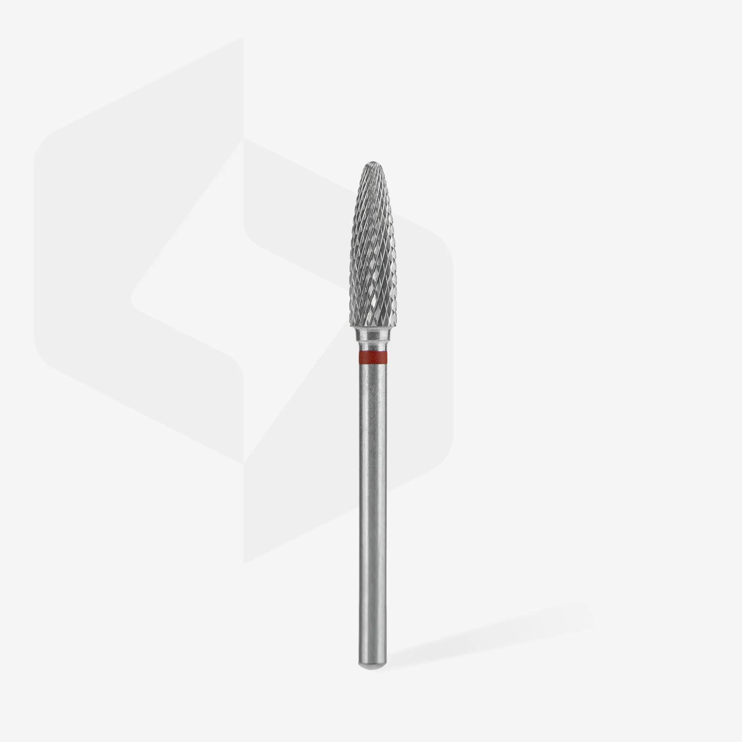 Punta fresa a forma di mais in metallo duro rosso EXPERT, diametro 4 mm / parte lavorante 14 mm