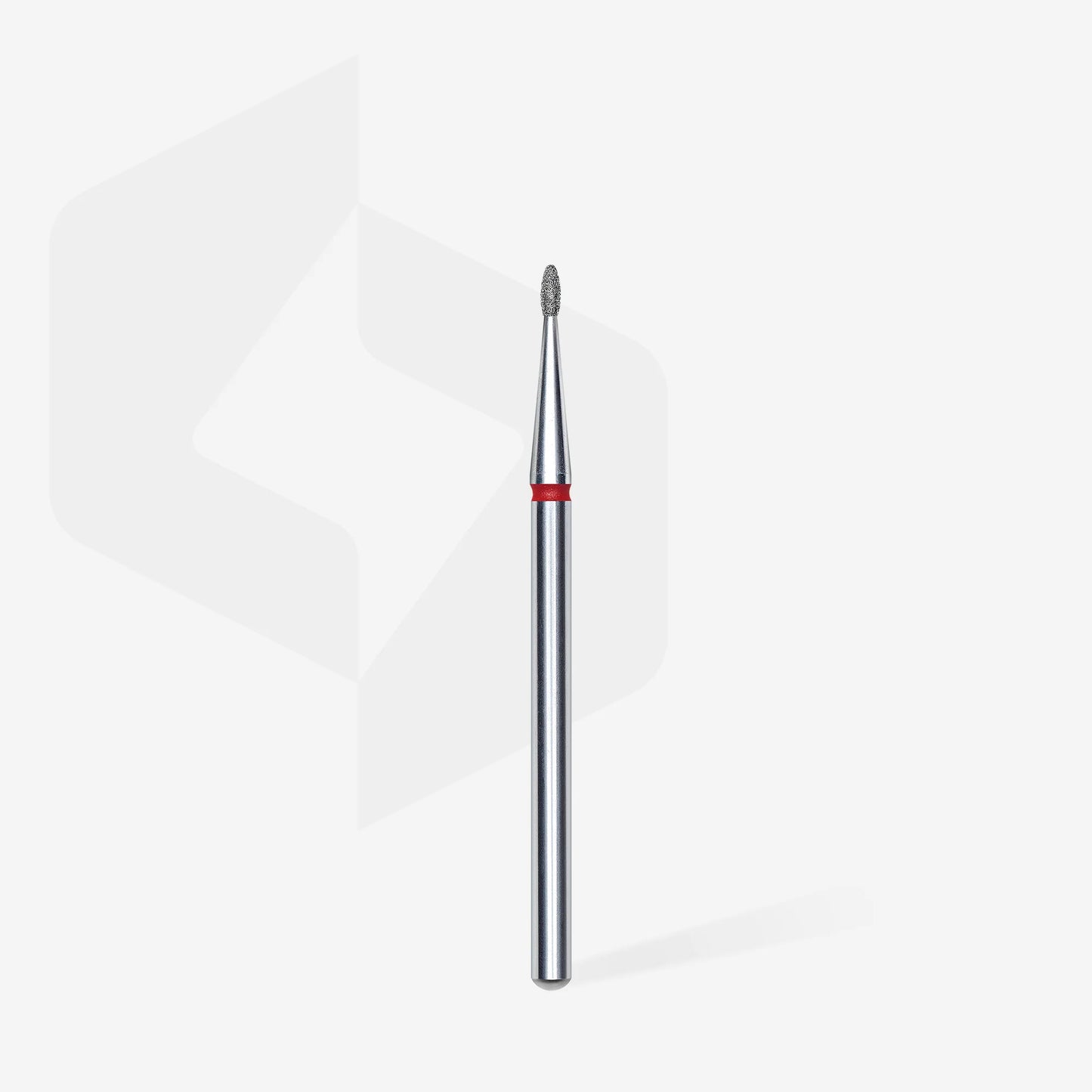 Punta diamantata gemma, rosso, diametro 1.2 mm - lunghezza punta 3 mm