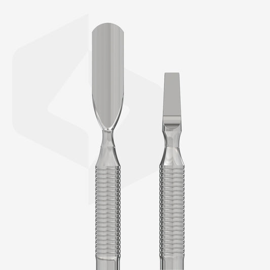 Spatola per manicure (pusher largo arrotondato + lama dritta larga) EXPERT 30 TYPE 5