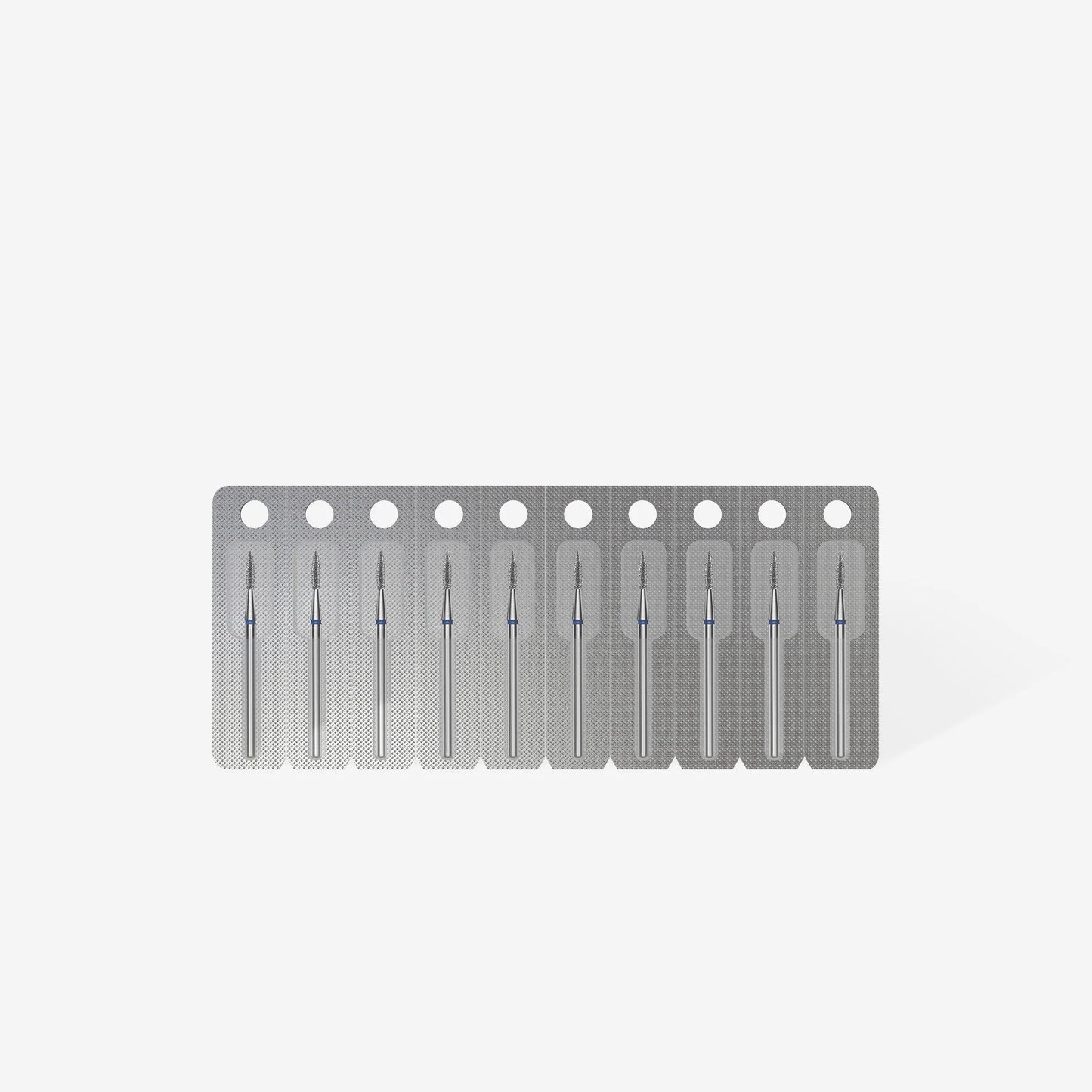 Punta diamantata per unghie a punta fiamma blu EXPERT diametro 1,8 mm / parte operativa 8 mm