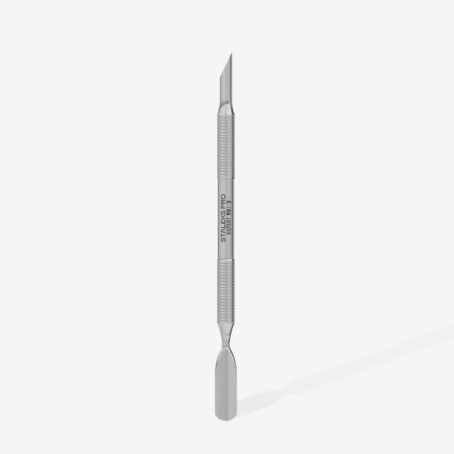 Spatola per manicure (pusher obliquo + pusher largo arrotondato) EXPERT 90 TYPE 2