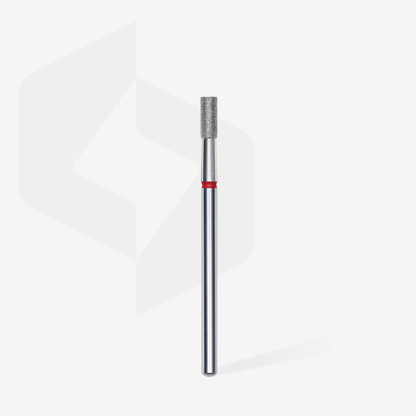 Punta diamantata cilindro, rosso, diametro 2.5 mm - lunghezza punta 6 mm