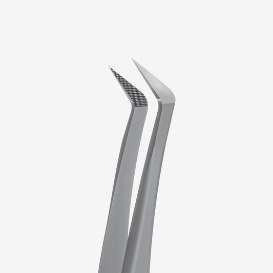 Pinzetta professionale per ciglia con nano-nodi EXPERT 44 TIPO 12 (forma a L, 65')