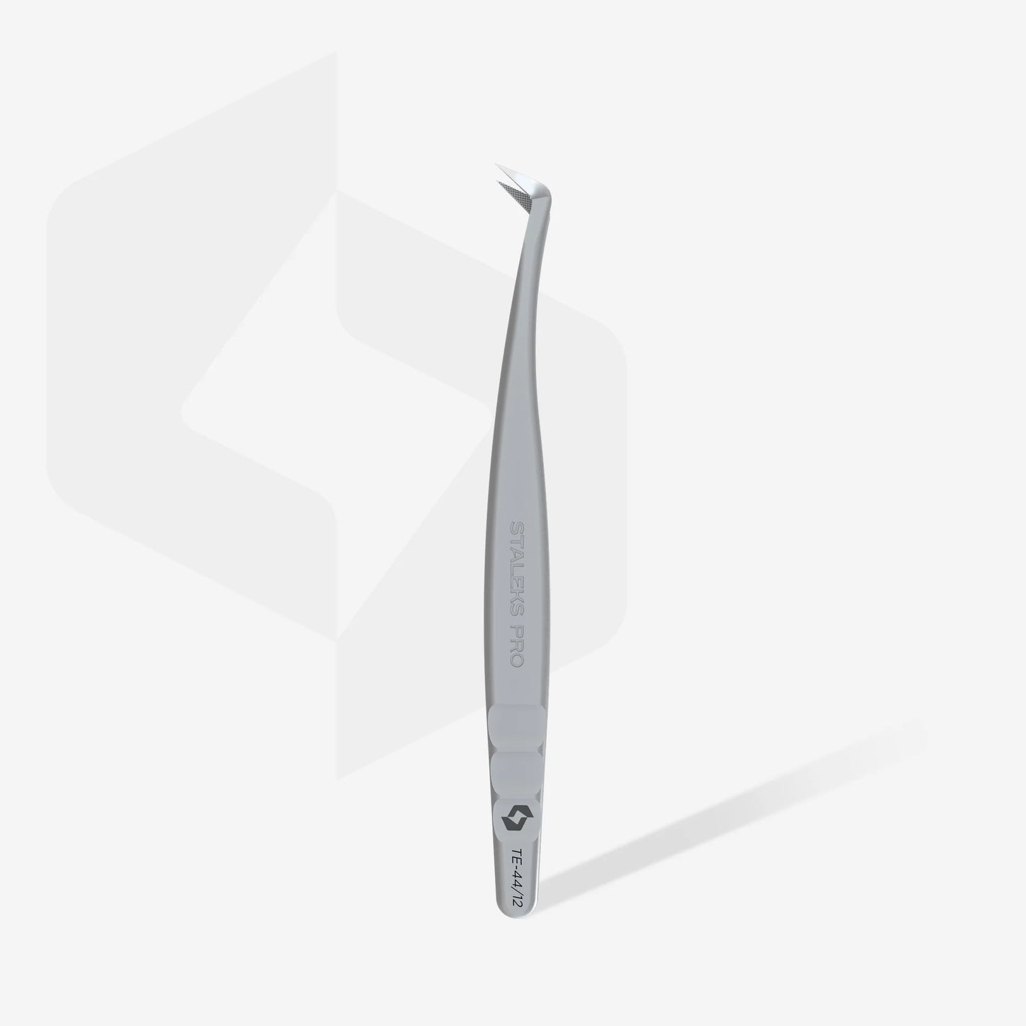 Pinzetta professionale per ciglia con nano-nodi EXPERT 44 TIPO 12 (forma a L, 65')