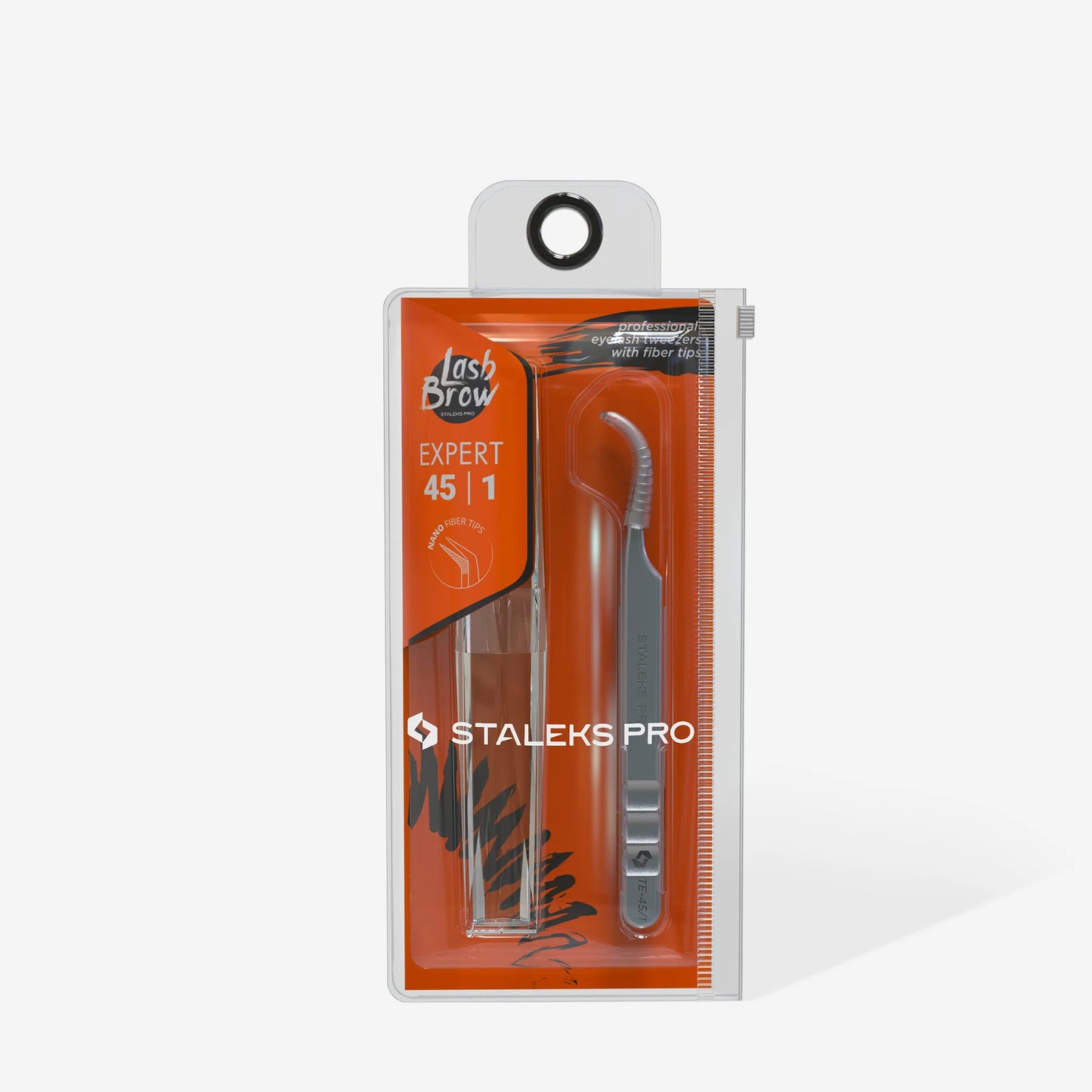 Pinzetta professionale per ciglia con nano-nodi EXPERT 45 TIPO 1 (curva)