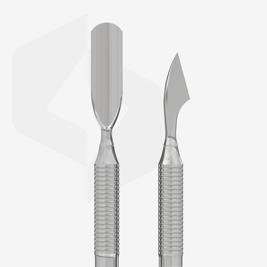 Spatola per manicure (pusher largo arrotondato + ascia) EXPERT 30 TYPE 3