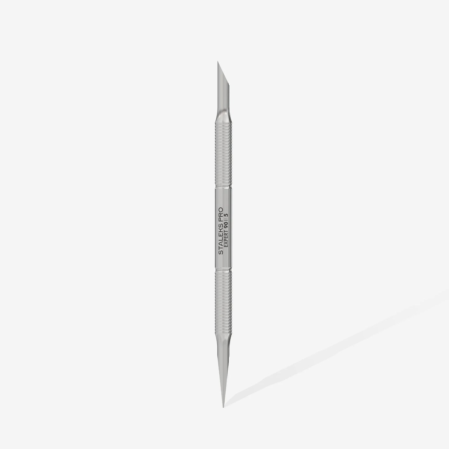 Spatola per manicure (pusher obliquo + pusher arrotondato) EXPERT 90 TYPE 5