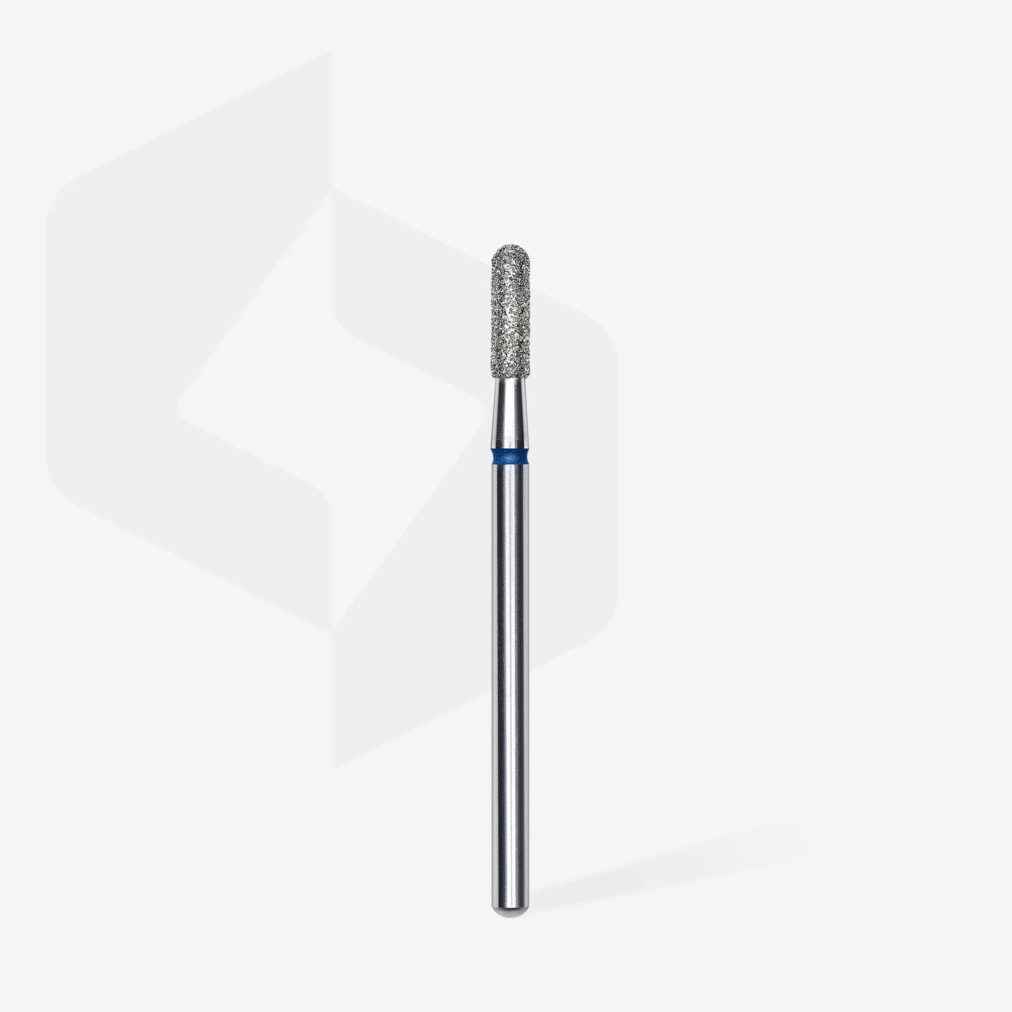 Punta diamantata cilindro tondo, blu, diametro 2.3 mm - lunghezza punta 8 mm