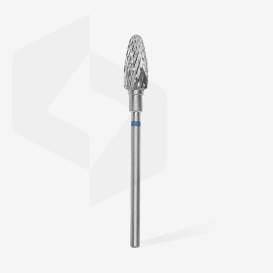 Punta carbide conica, blu, diametro 6 mm - lunghezza punta 14 mm