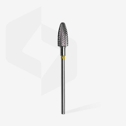 Punta carbide conica, giallo, diametro 6 mm - lunghezza punta 14 mm
