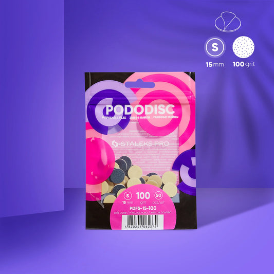 Lime di ricambio su base morbida per il disco per pedicure PODODISC STALEKS PRO S (50 pezzi)