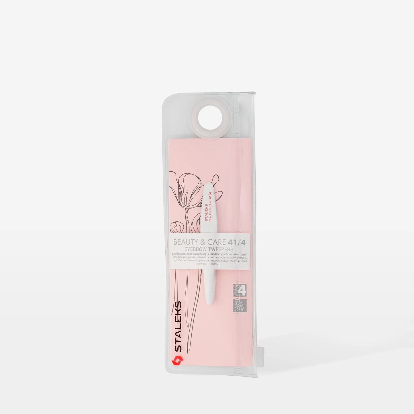 Pinzette per sopracciglia BEAUTY & CARE 41 TIPO 4 (bordi smussati stretti)