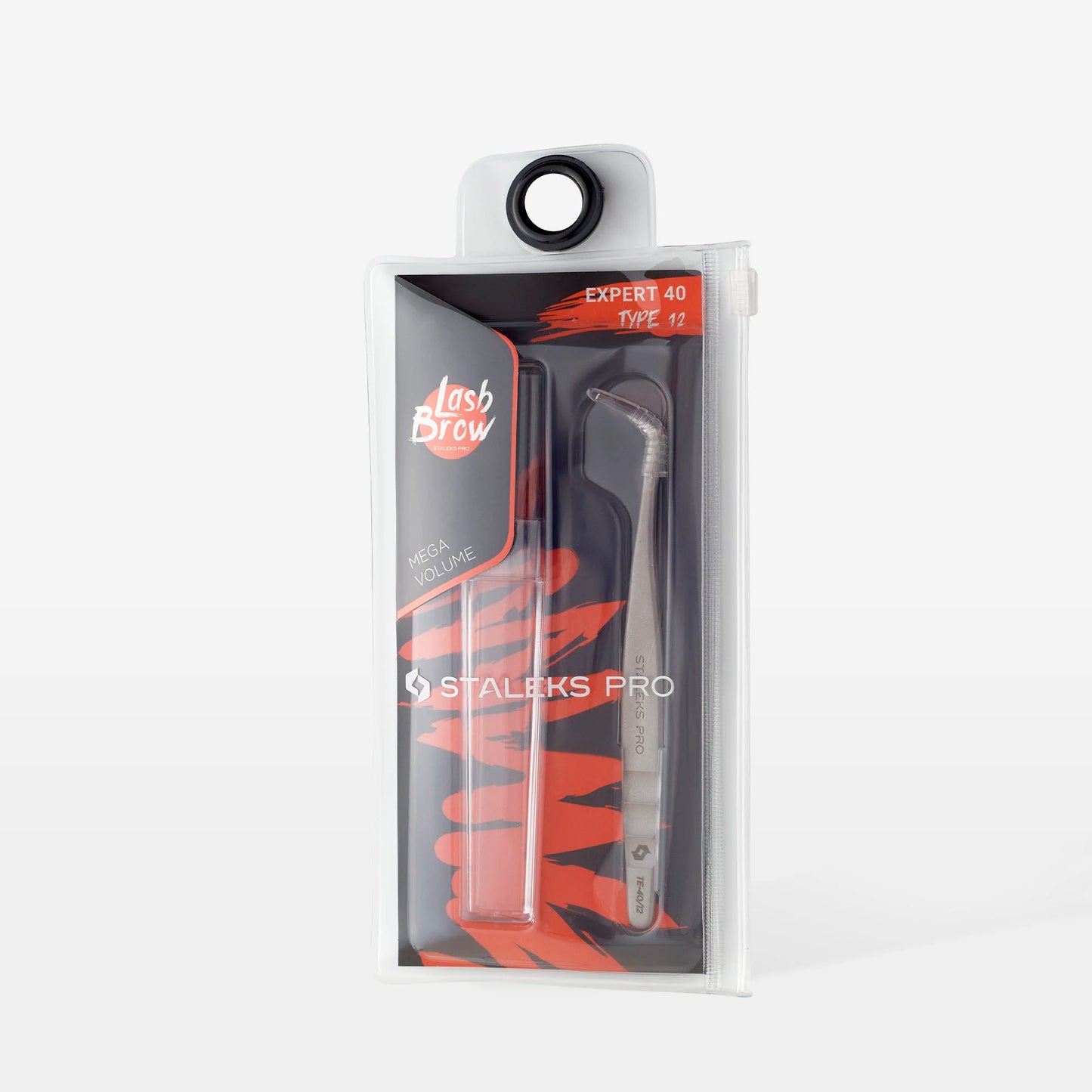 Pinzetta professionale per ciglia EXPERT 40 TIPO 12 (slipper, 65')