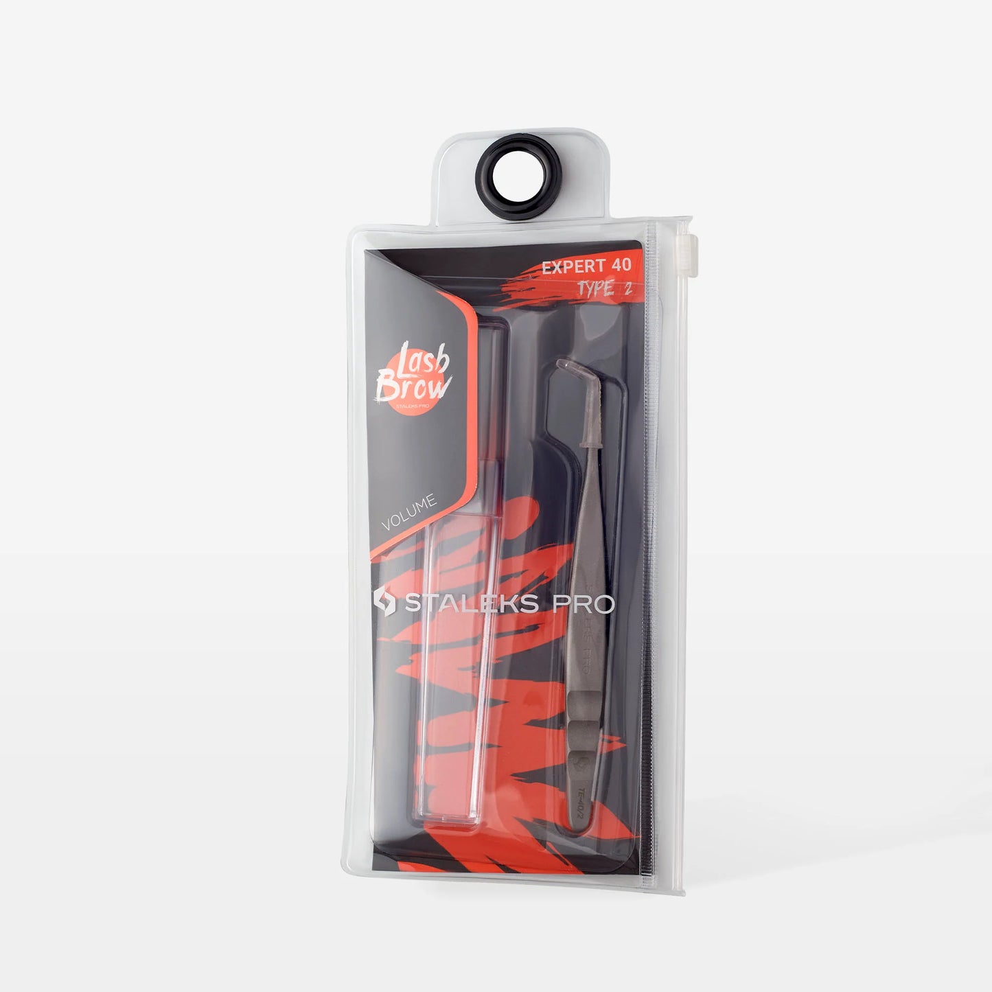 Pinzetta professionale per ciglia EXPERT 40 TIPO 2 (a forma di L, 70')