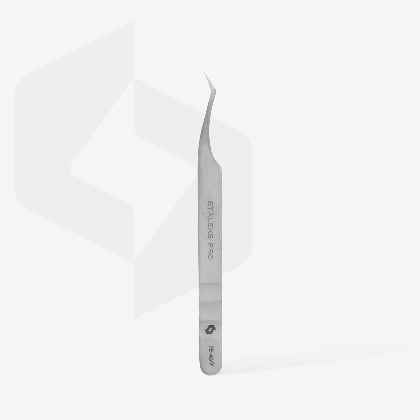 Pinzetta professionale per ciglia EXPERT 41 TIPO 7 (a forma di L, 30')