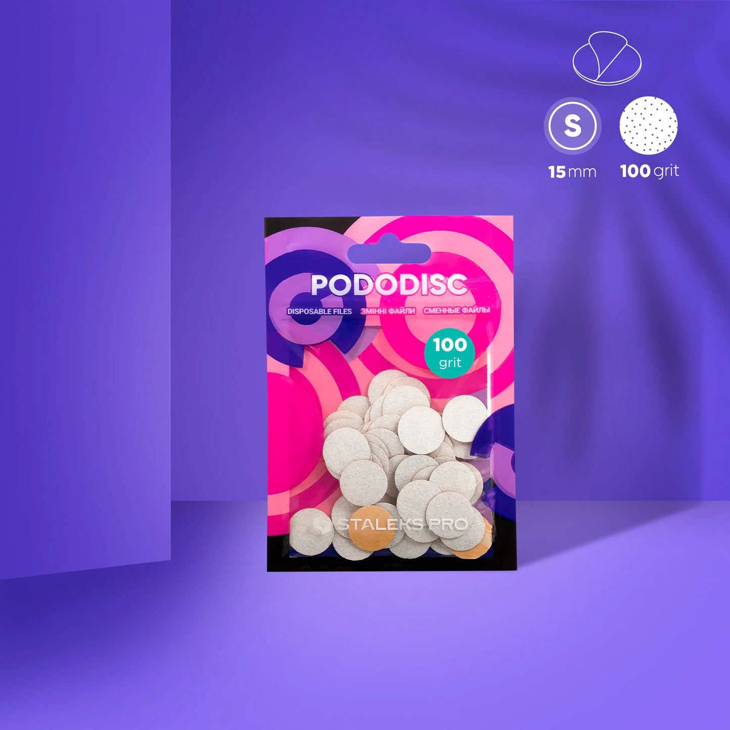 Lime di ricambio per disco per pedicure PODODISC STALEKS PRO S (50 pezzi)